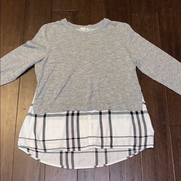 Maison Jules Tops - Long sleeved with flannel layering Size XL